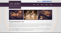 Desktop Screenshot of jacquesrestaurant.ie