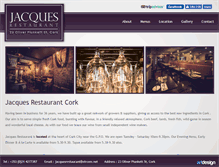 Tablet Screenshot of jacquesrestaurant.ie